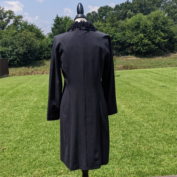 JULIAN TAYLOR 2 Piece Dress and Long Jacket Coat Size 8 - Picture 2 of 11